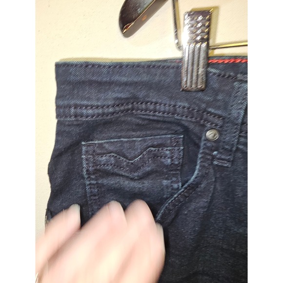 Artful Rebel Mens Slim Straight Jeans Dark Wash Indigo Stretch 36W 32L RN168948 - Picture 5 of 10